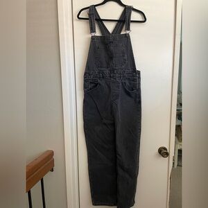 We The Free Mineral Black Denim Overalls
